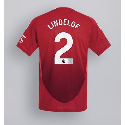 Pánský Fotbalový dres Manchester United Victor Lindelof #2 2024-25 Domácí Krátký Rukáv